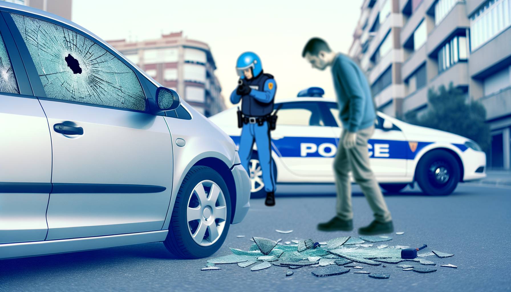 Me han roto el cristal del coche: qué hacer paso a paso